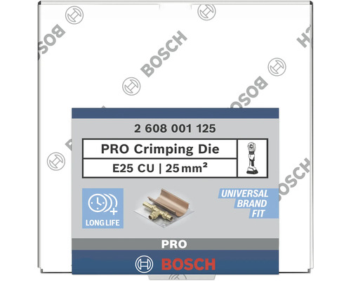 Bosch Pro Pressbacke E25 CU 25 mm² Verpackung