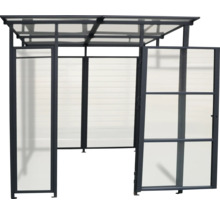 Fahrradunterstand mit Dach und Tür