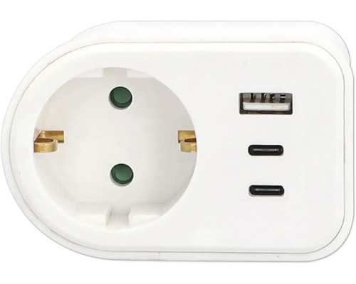 Adaptateur de prise avec ports USB et USB-C