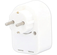 Adaptateur de prise blanc pour l'intérieur