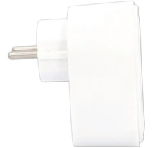 Fiche électrique blanche pour prise