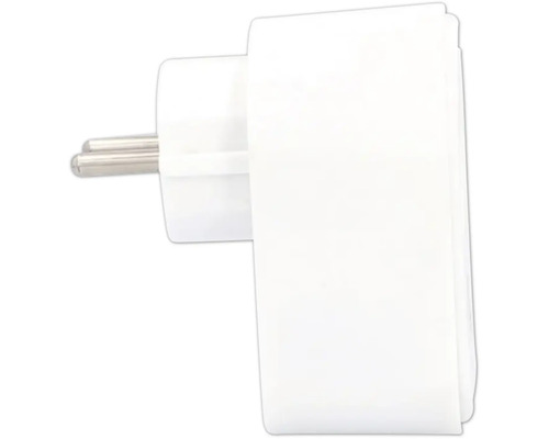 Fiche électrique blanche pour prise