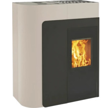 Poêle à pellets avec fenêtre de visualisation et flammes