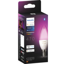 Lampe Philips Hue White and Color Ambiance E14 dans son emballage