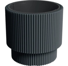 Pot de fleurs rond et côtelé