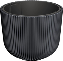 Pot de fleurs avec structure rainurée