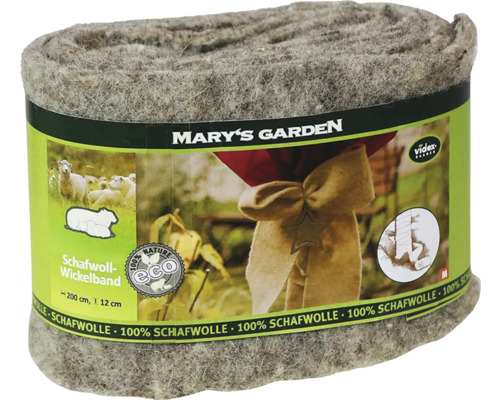 Mary's Garden Bande en laine de mouton, 200 cm de long et 12 cm de large