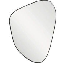 Unregelmässiger Spiegel mit schwarzem Rahmen