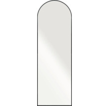 Miroir sur pied avec extrémité supérieure arrondie et cadre étroit