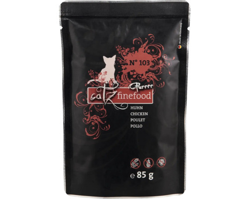 Pâtée pour chats catz finefood Purrrr No.103 poulet 85 g Catz Finefood Aliment humide pour chat au poulet, 85 grammes
