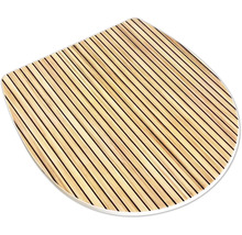 Toilettendeckel aus Holzlatten