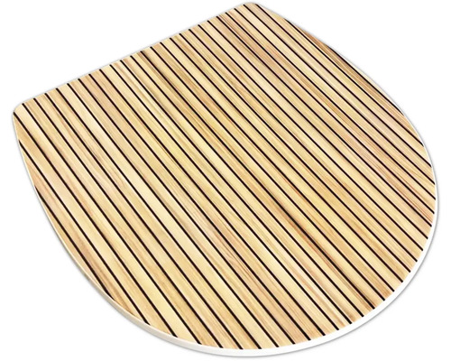 Toilettendeckel aus Holzlatten