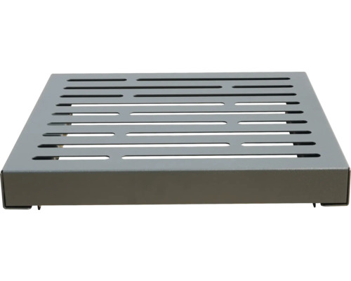 Sitzauflage Palatino POINT Stahl 50 x 50 x 9 cm RAL 7016 anthrazitgrau Quadratischer Gitterrost aus Metall