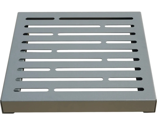 Sitzauflage Palatino POINT Metall 60 x 60 x 9 cm RAL 7016 anthrazitgrau Quadratischer Rost aus Metall mit Schlitzen