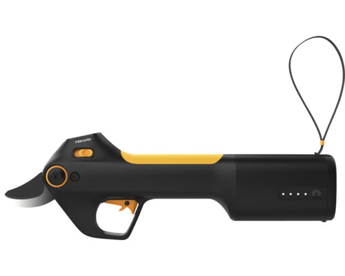 Elektrische Gartenschere mit Handschlaufe