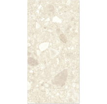 Gros plan d'un carreau de sol aspect terrazzo