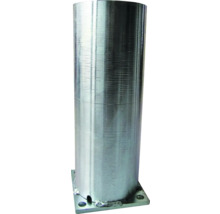 Poteau métallique avec plaque de montage