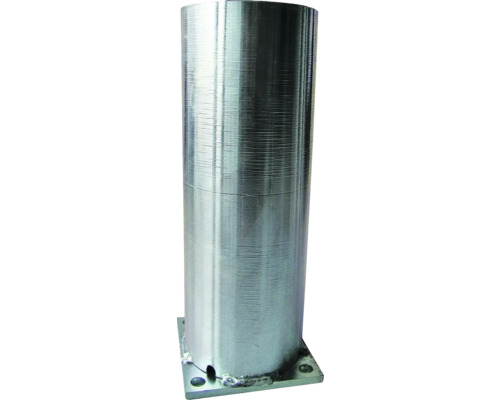 Poteau métallique avec plaque de montage