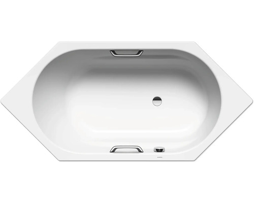 Badewanne KALDEWEI VAIO 6 STAR 959 90 x 190 cm mit Griffbohrungen alpinweiß glänzend 233900010001 Badewanne aus Acryl mit Haltegriffen
