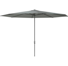 Parasol gris avec mécanisme à manivelle