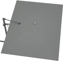 Quadratischer Ampelschirm mit seitlichem Mast