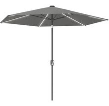 Parasol carré avec éclairage LED
