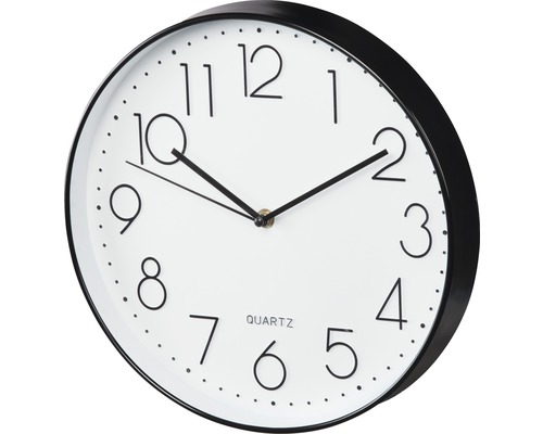Horloge murale Elegance noir/blanc Ø 30 cm