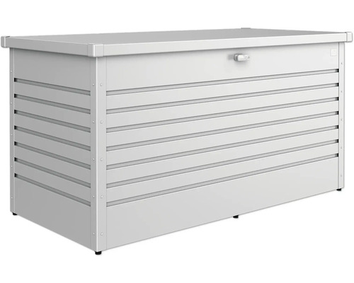 Aufbewahrungsbox aus Metall mit abschliessbarem Deckel