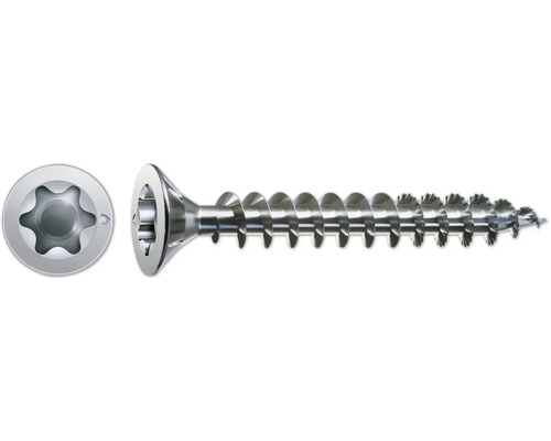 Vis à bois avec entraînement Torx en détail