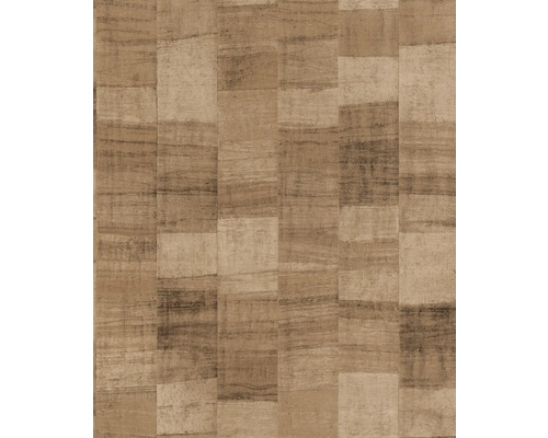 Papier peint à motif rectangulaire aspect bois