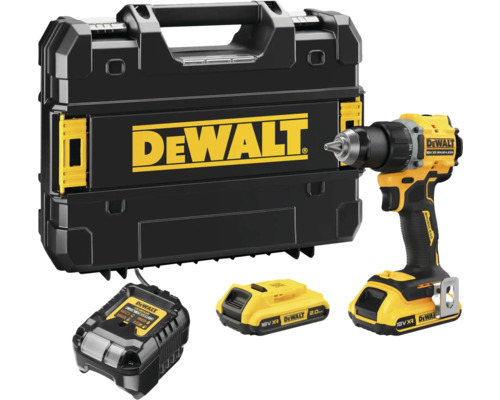 Akkuschrauber-Set mit Werkzeugkoffer, Ladegerät und Akku von DeWalt