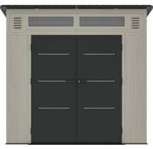 Abri de jardin avec double porte