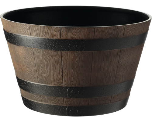 Blumentopf in Fassoptik