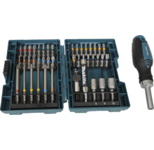 Jeu d'embouts de tournevis avec logo Makita dans un coffret ouvert avec tournevis