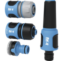 for_q Gartenschlauch-Kupplungs-Set mit Spritze