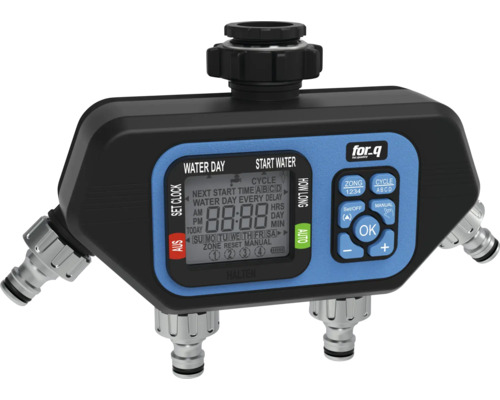 Ordinateur d'arrosage avec quatre sorties et affichage numérique