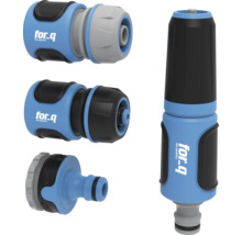 Gartenschlauchkupplungen und Spritzdüse von for.q