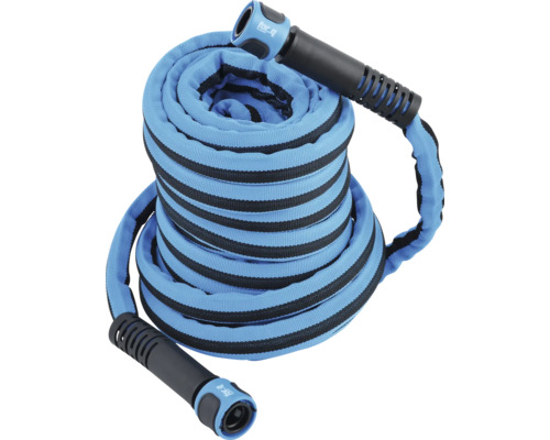 Textilschlauch Gartenwasserschlauch for_q KOMFORT 10 m 5/8" Textilschlauch aufgerollt