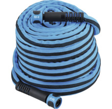 Gartenschlauch mit Textilummantelung, aufgerollt