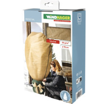 Emballage de protection des plantes Windhager Protect XXL mesurant 1,4 x 2 mètres et d'un diamètre de 90 centimètres