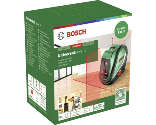 Laser lignes croisées Bosch Universal Level 2 dans son emballage