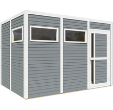 Abri de jardin en bois avec porte et fenêtres