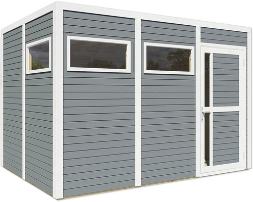 Abri de jardin en bois avec porte et fenêtres