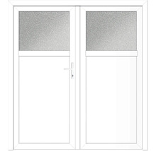Doppeltür mit Glaseinsatz