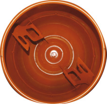 Innenansicht eines Betonmischers mit Mischwerkzeugen