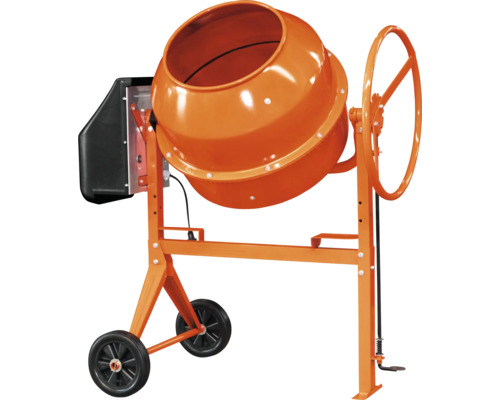 Betonmischer mit drehbarer Trommel und Rädern