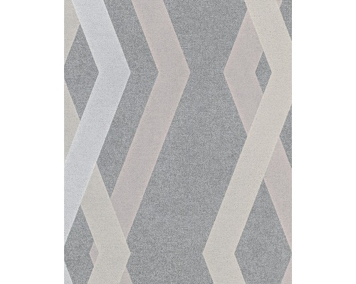 Vliestapete 82155 Giulia Novamur Geometrisch grau rosa Tapete mit geometrischem Muster