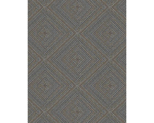 Papier peint intissé 82162 Giulia Novamur géométrique points noir Papier peint avec motif à points et forme de diamant