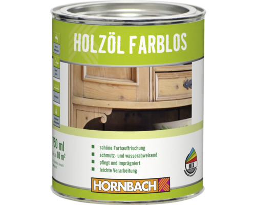 Boîte d'huile de bois incolore Hornbach, 750 ml
