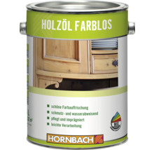 Farbloses Holzöl in einer Dose mit Hornbach Logo
